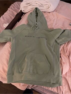 Bianca Chandon Sage Green Hoodie Large